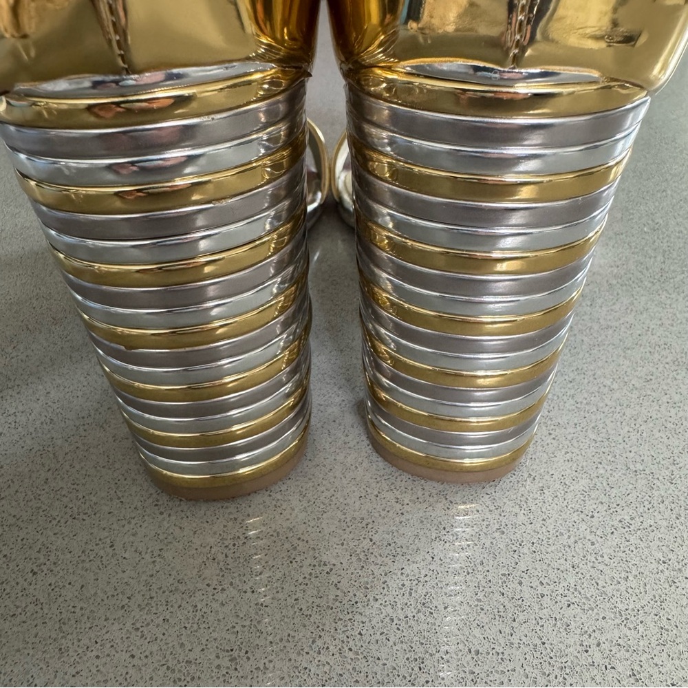 Guess Silver and Gold Heels - Picture 8 of 9